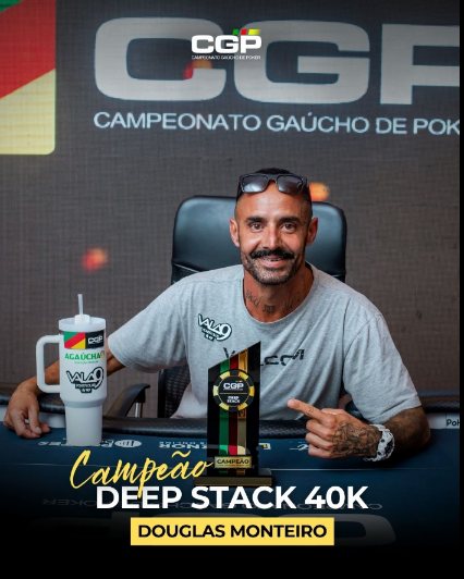 Arte oficial: Douglas Monteiro, campeão do Deep Stack 40K
