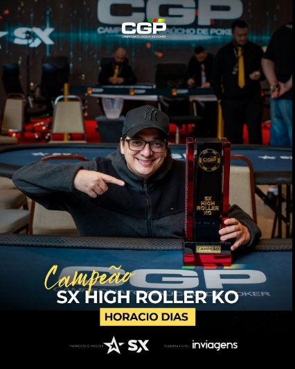 Arte oficial: Horacio Dias, campeão do SX High Roller KO