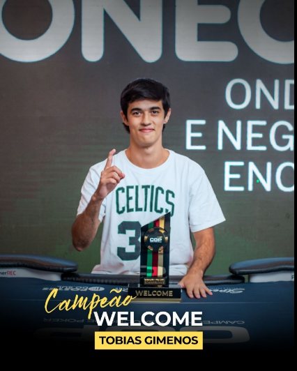 Arte oficial: Tobias Gimenos, campeão do Welcome
