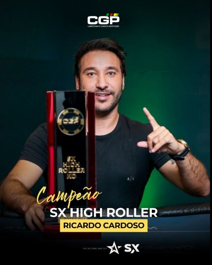 Arte oficial: Ricardo Cardoso, campeão do SX High Roller