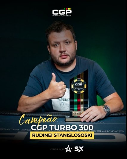 Arte oficial: Rudinei Stanislososki, campeão do CGP Turbo 300