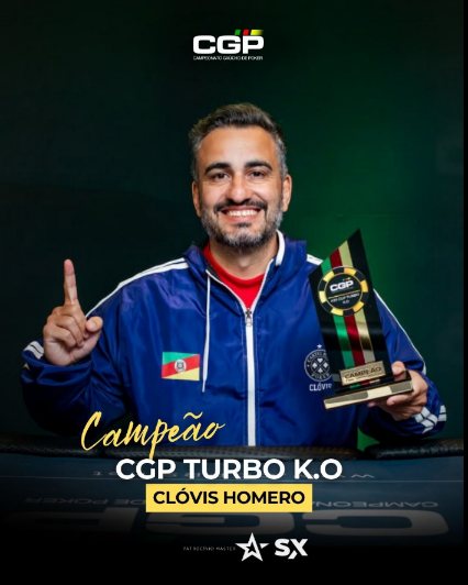 Arte oficial: Clóvis Homero, campeão do CGP Turbo K.O