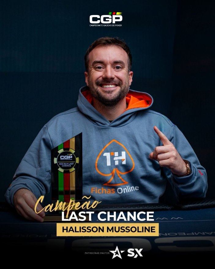 Arte oficial: Halisson Mussoline, campeão do Last Chance