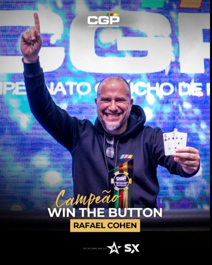Arte oficial: Rafael Cohen, campeão do Win The Button