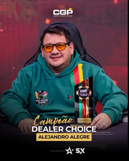 Arte oficial: Alejandro Alegre, campeão do Dealer Choice
