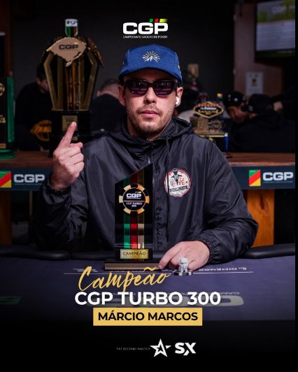 Arte oficial: Márcio Marcos, campeão do CGP Turbo 300