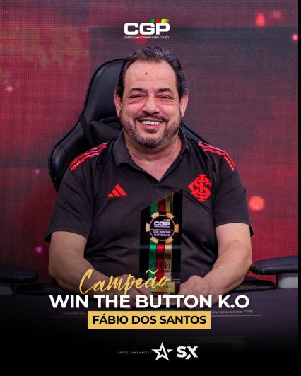 Arte oficial: Fábio dos Santos, campeão do Win The Button K.O