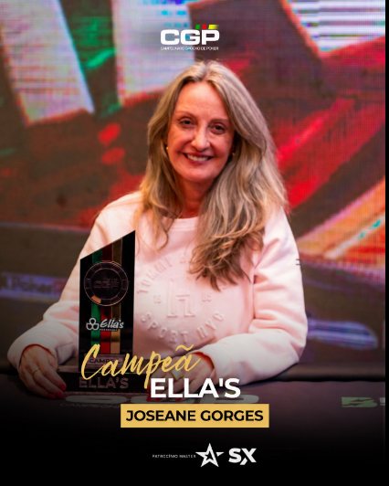 Arte oficial: Joseane Gorges, campeão do Ella's