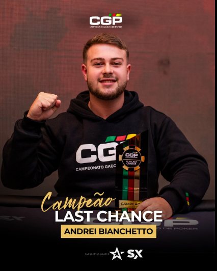 Arte oficial: Andrei Bianchetto, campeão do Last Chance